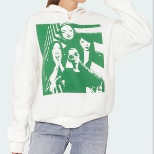 Edikted Mono Print Hoodie